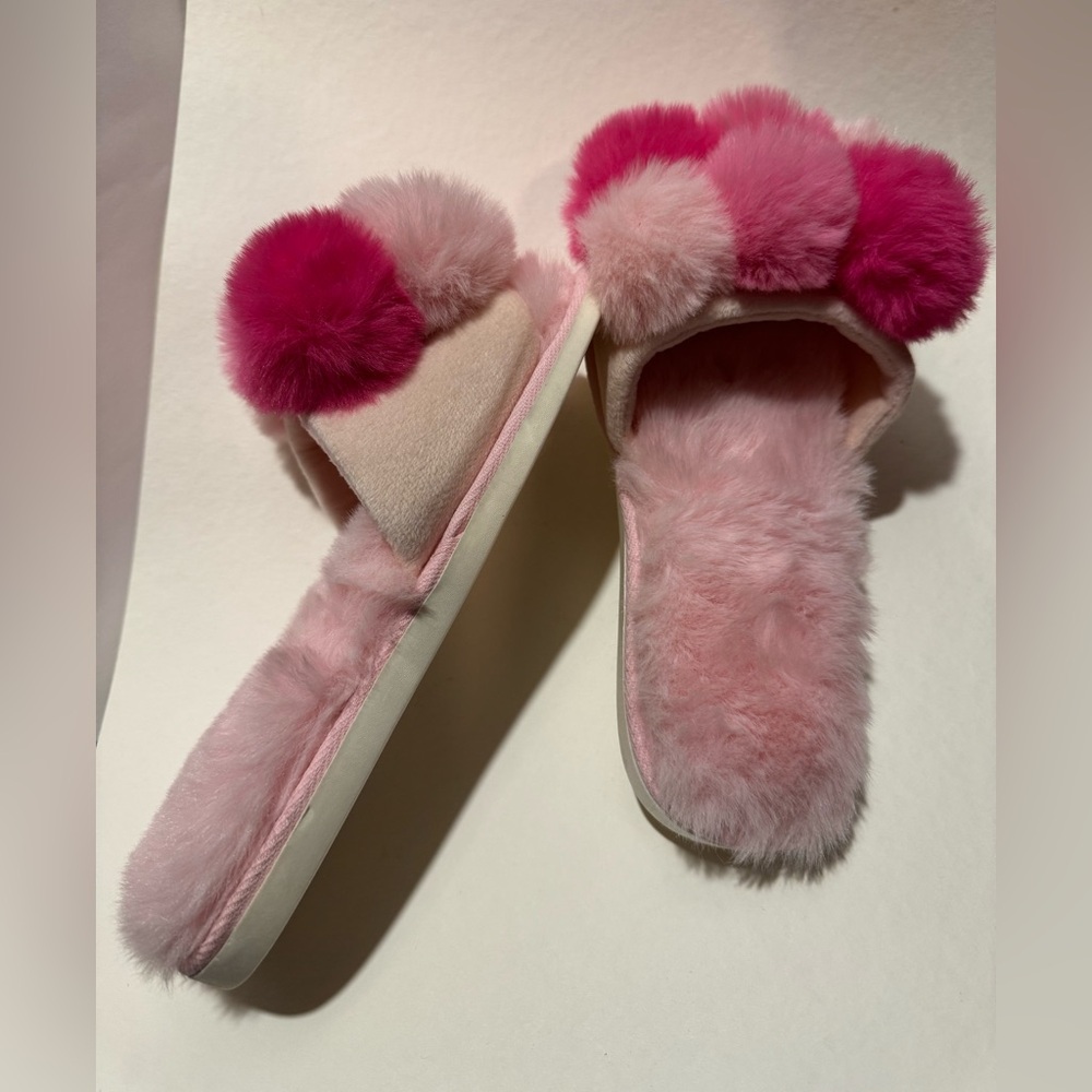 SHIRALEAH- SZ Small/medium 7-8 CARINA Slippers Hot Pink and Light Pinks - Picture 4 of 8